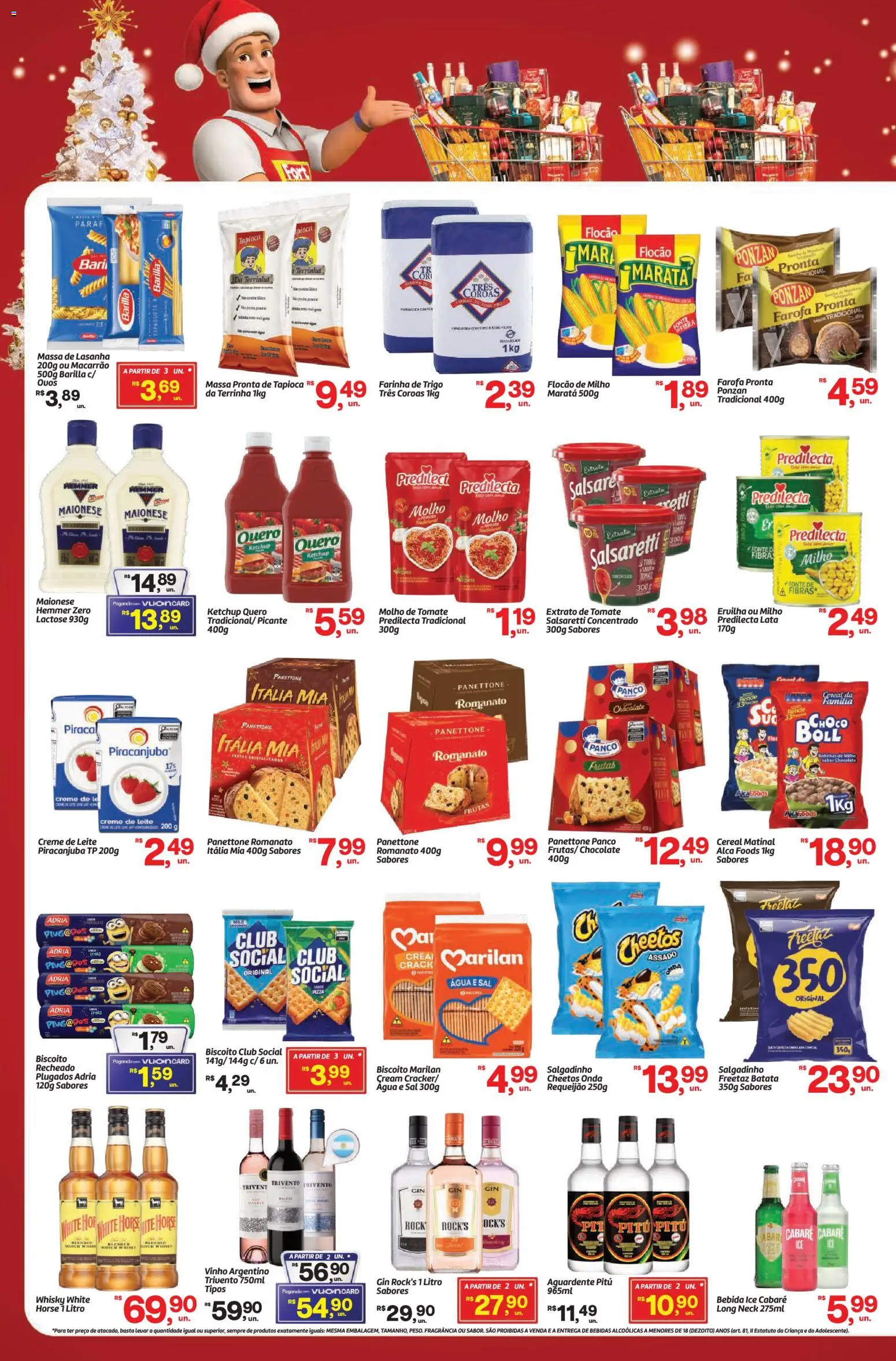 Fort Atacadista Folheto - válido de 17.11.2025 | Página: 2 | Produtos: Whisky, Molho de tomate, Farinha de trigo, Cheetos