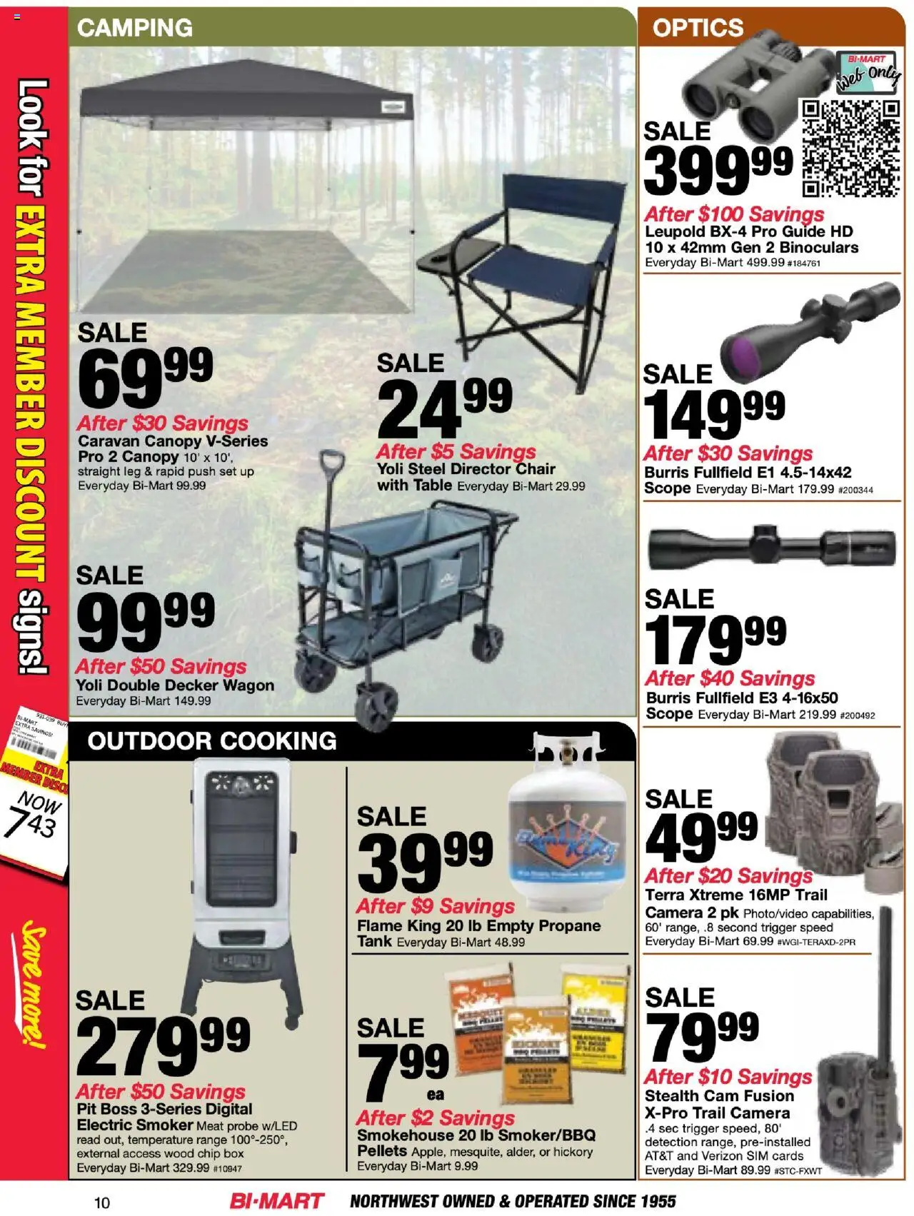 Bi-Mart Anniversary Savings Book - valid from 26.08.2025 | Page: 10 | Products: Table, Chair, Box, Camera