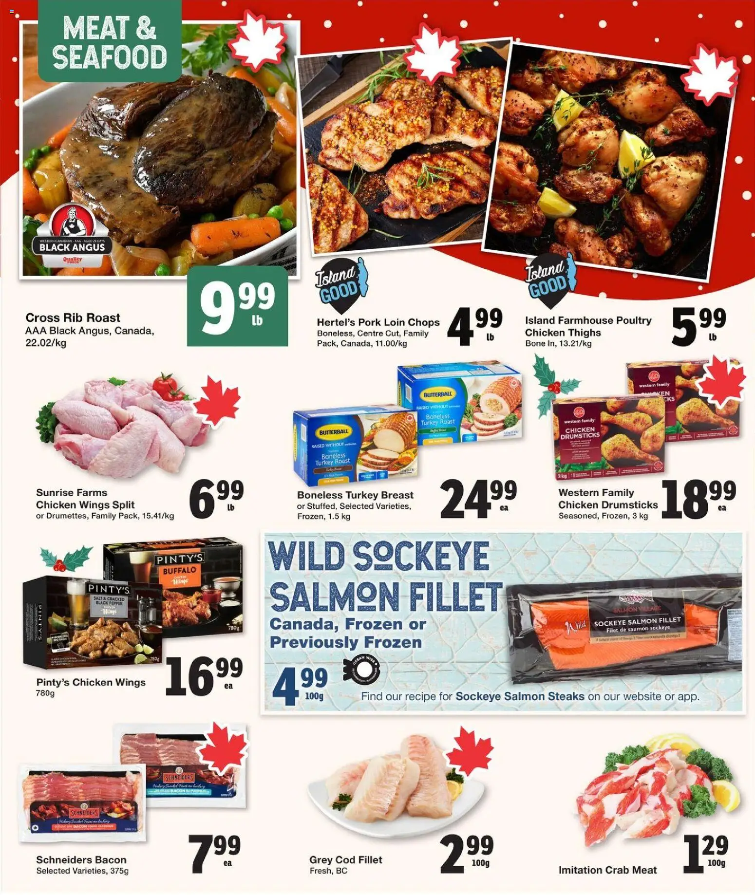 Quality Foods flyer valid from 11.12.2025 | Page: 4 | Products: Chicken wings, Turkey, Chicken, Pork