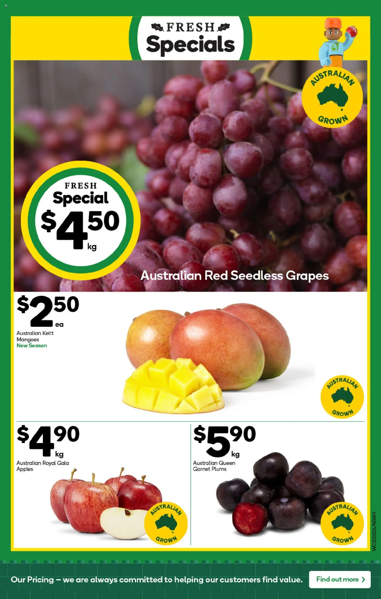 Woolworths catalogue - valid from 25.02.2026 | Page: 11 | Products: Apples, Grapes, Plums
