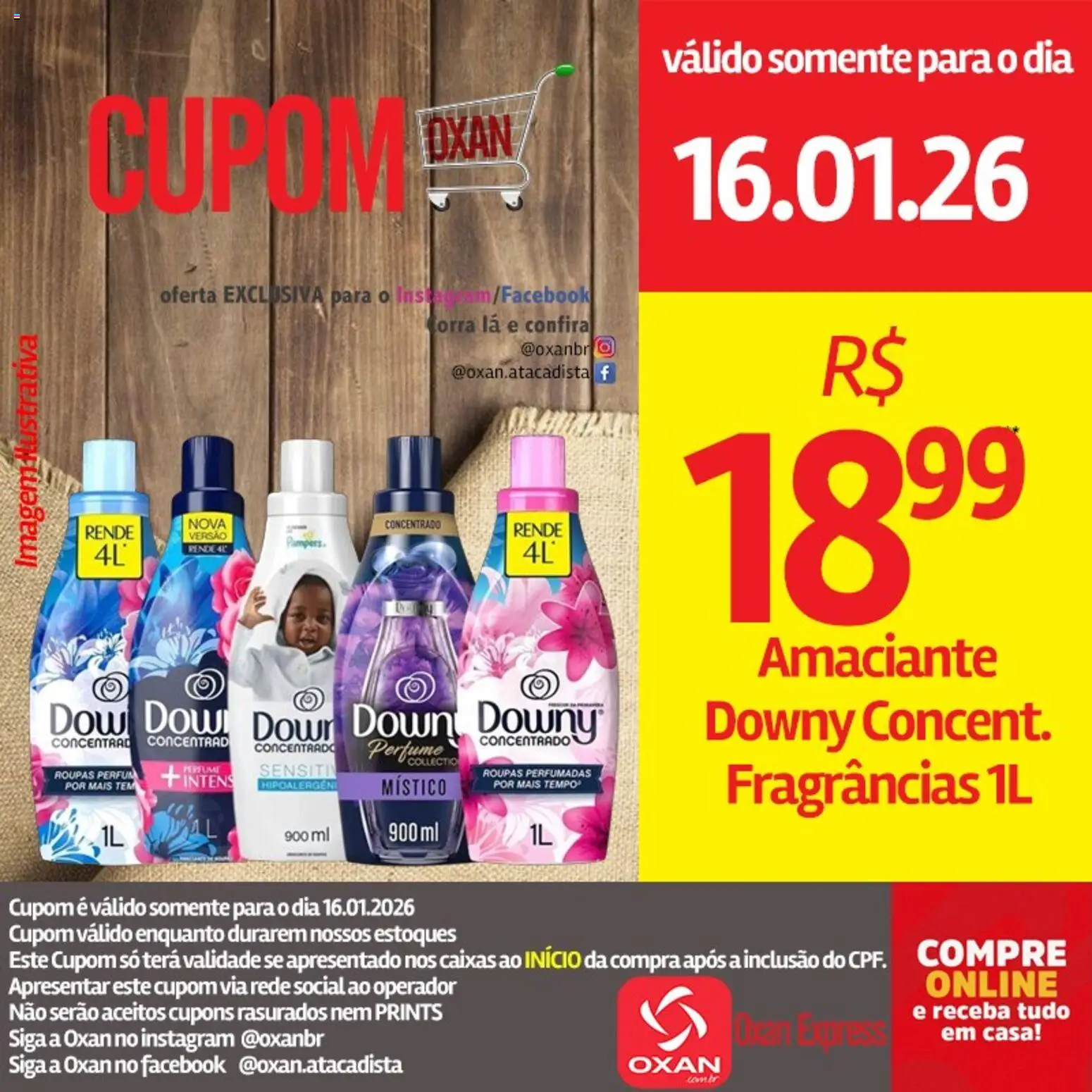 Oxan Atacadista Folheto - válido de 16.01.2026 | Página: 7 | Produtos: Perfume, Roupas, Amaciante