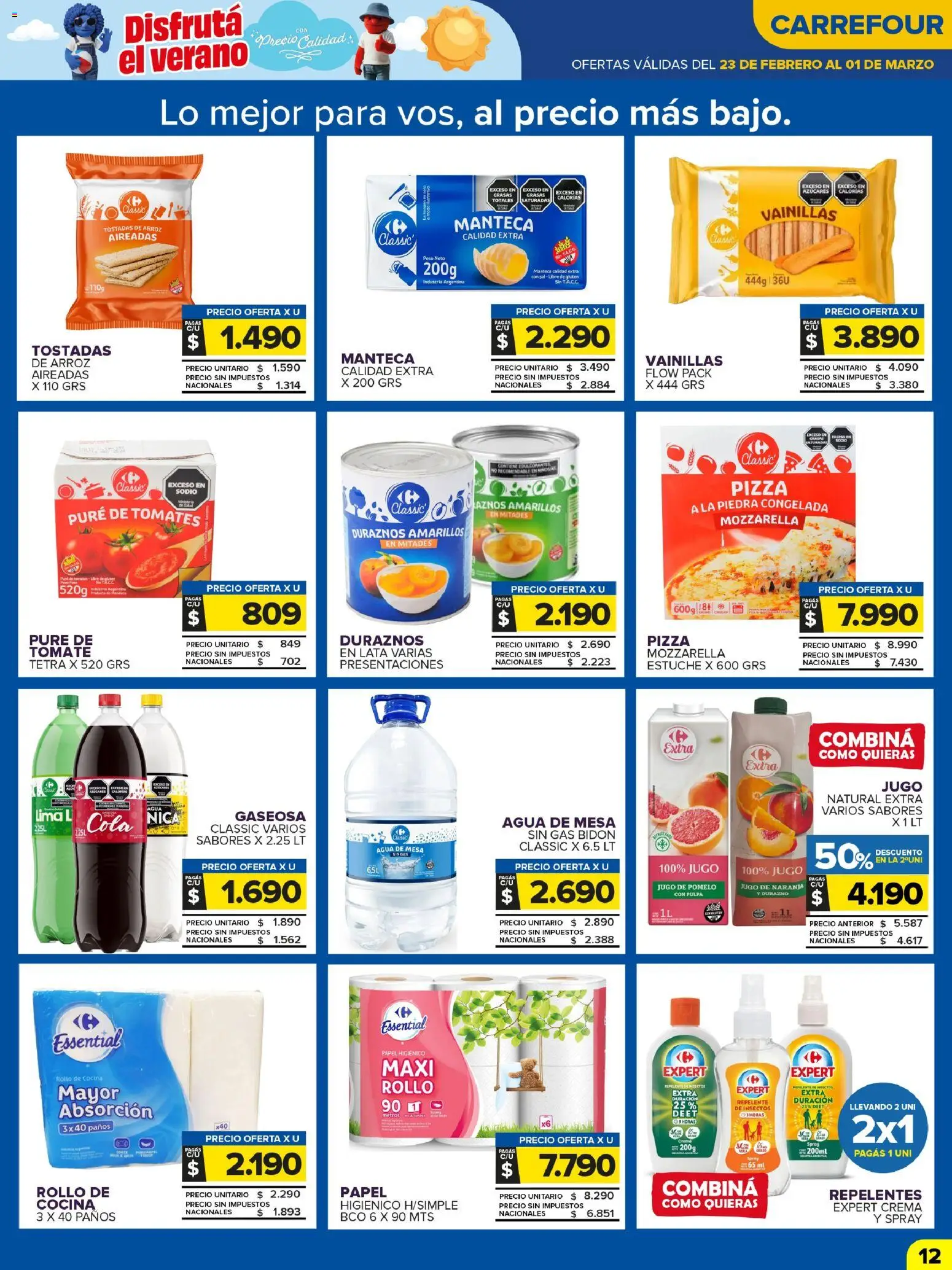 Carrefour Maxi catálogo │ válido desde el 23.02.2026 | Página: 14 | Productos: Peso, Mesa, Gaseosa, Crema