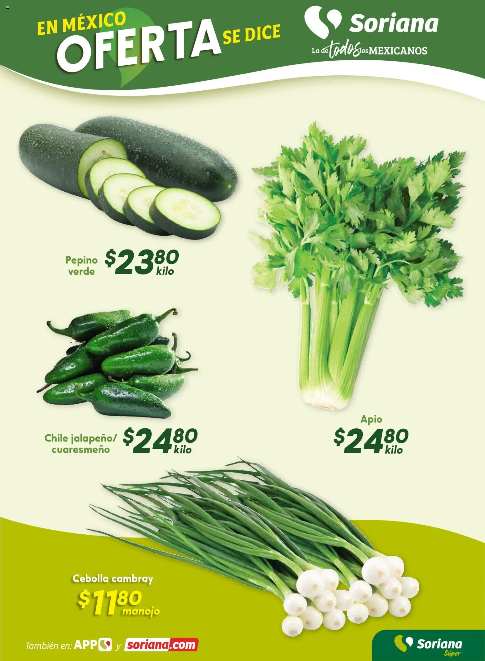 Nuevas ofertas de Soriana válidas en toda la República Mexicana desde el 07.11.2025. ¡Encuentra las mejores ofertas en Soriana - Fin de Semana Súper: Ags, Nay, Jal, Qro, Col, Mich, Gto, Hgo, Tlax, Mor, Pue, Gro, Oax, Edo. de Mex, Valle de México, Za! | Página: 3 | Productos: Cebolla, Apio