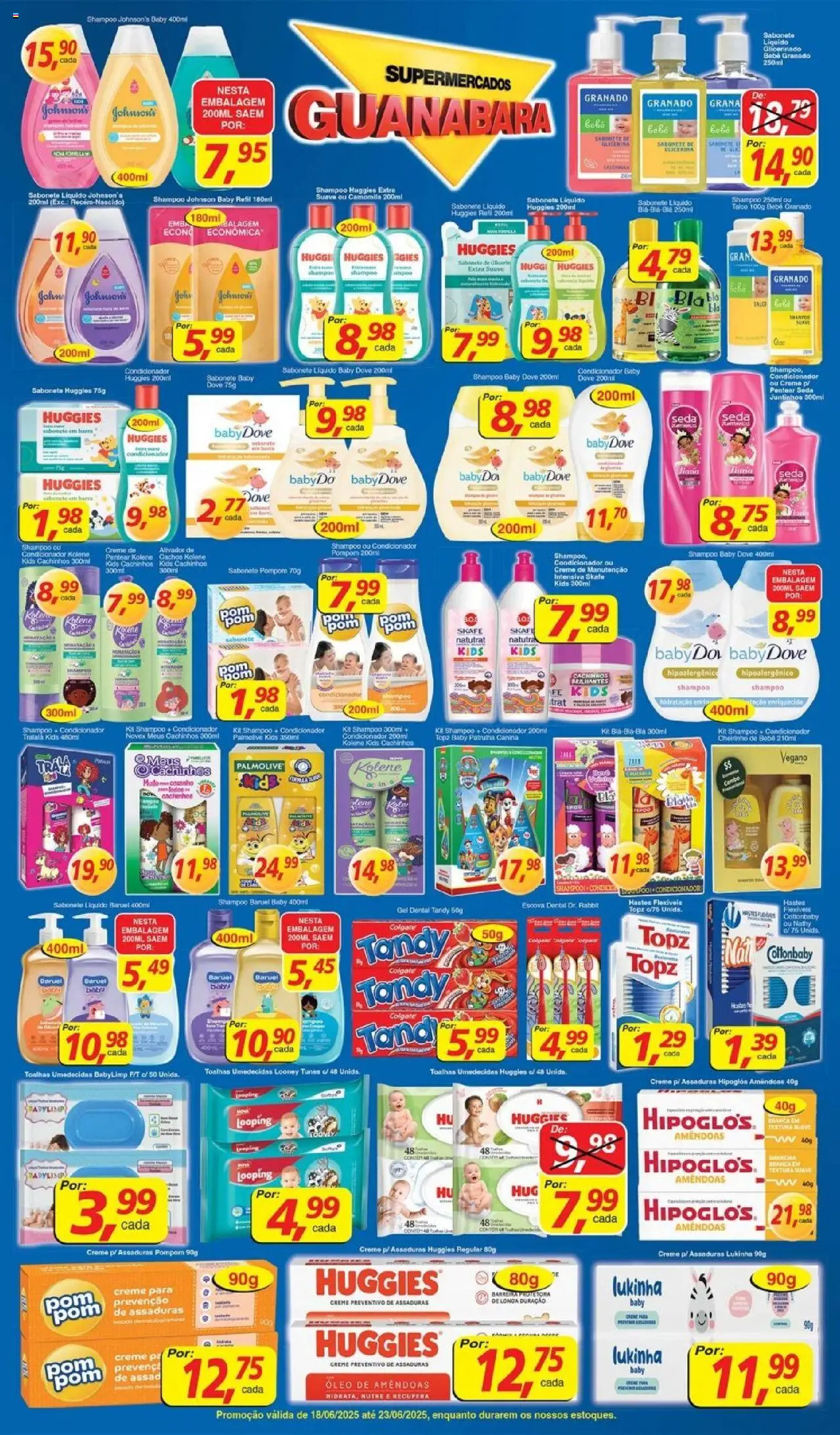 Supermercados Guanabara Folheto - válido de 18.06.2025 | Página: 9 | Produtos: Escova, Salame, Sabonete, Sabonete líquido