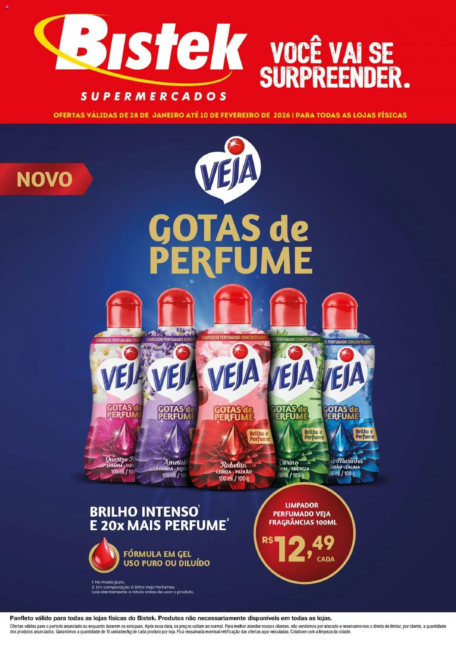 Bistek Supermercados Folheto - válido de 28.01.2026 | Página: 1 | Produtos: Perfume