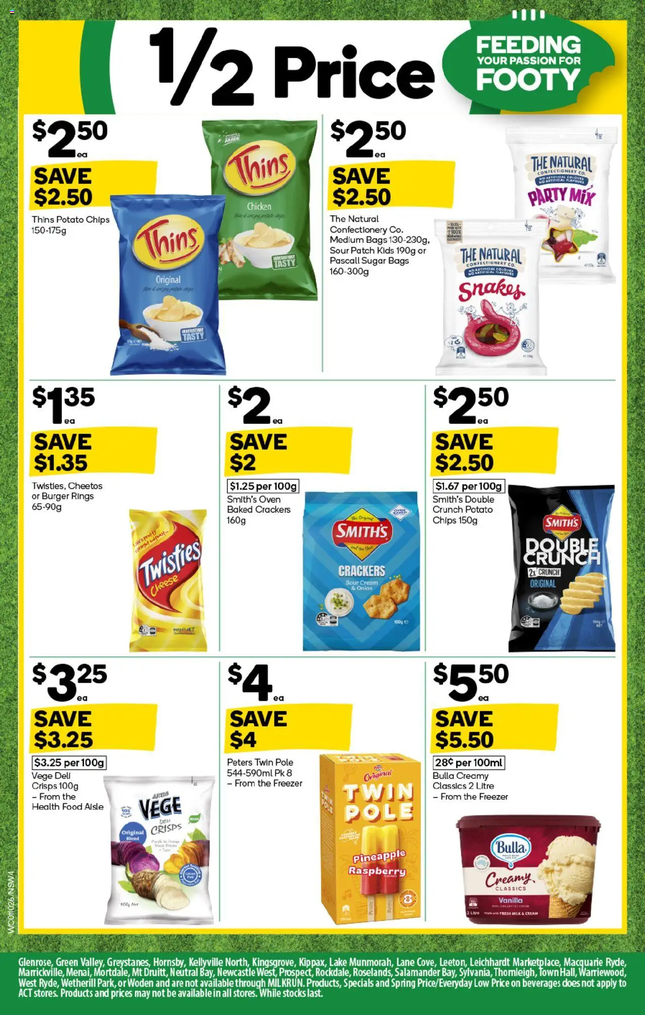 Woolworths catalogue - valid from 01.10.2025 | Page: 4 | Products: Crackers, Cheese, Sour cream, Raspberry