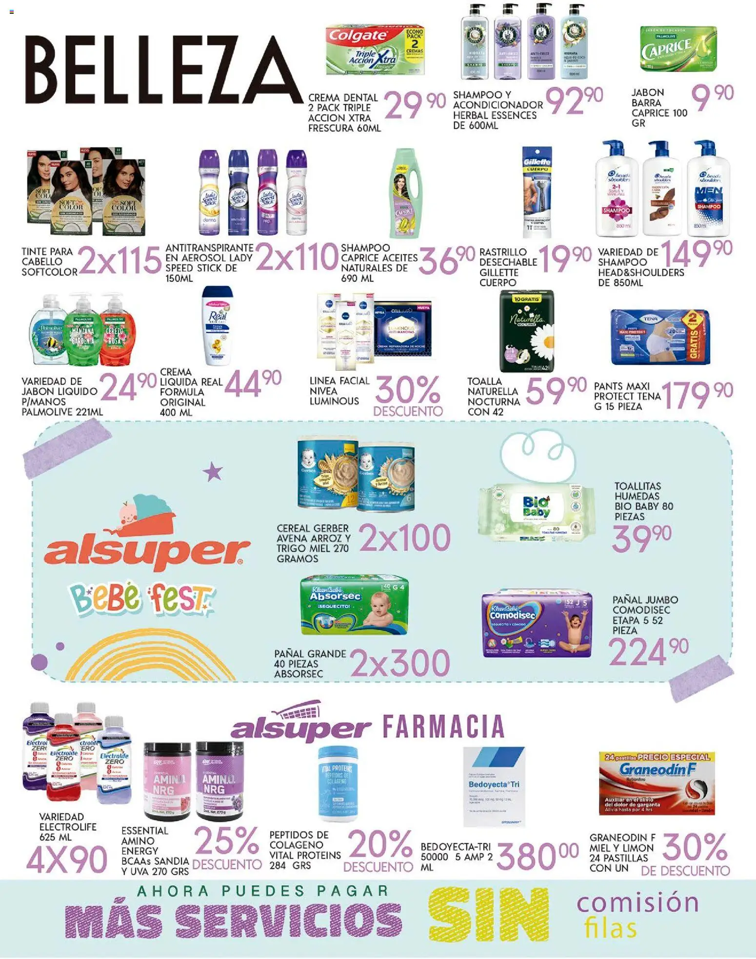 Nuevas ofertas de Alsuper válidas en toda la República Mexicana desde el 28.10.2025. ¡Encuentra las mejores ofertas en Alsuper folleto Laguna! | Página: 4 | Productos: Avena, Toallitas húmedas, Arroz, Pants