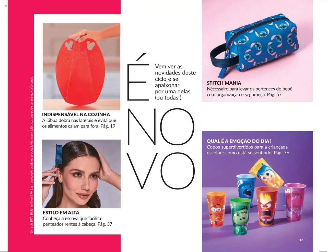 Avon Folheto - válido de 07.10.2025 | Página: 17 | Produtos: Escova, Necessaire, Tábua, Copos