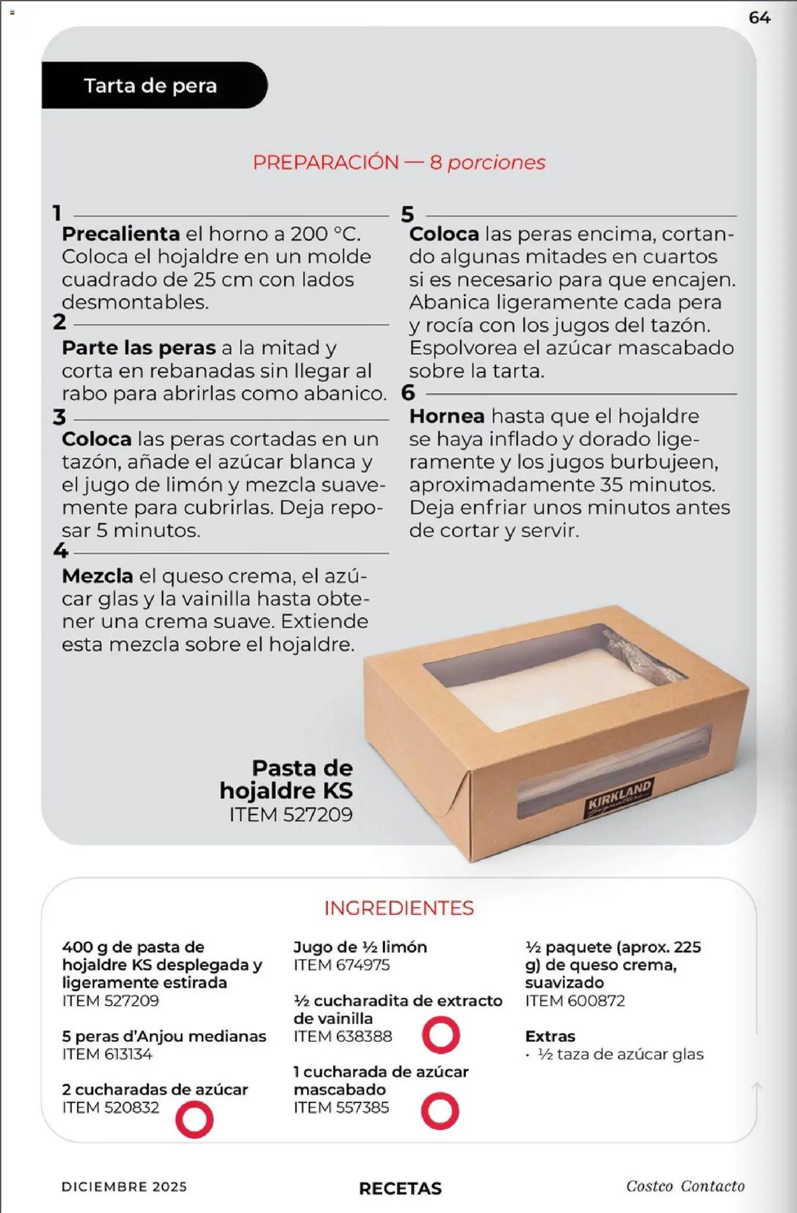 Nuevas ofertas de Costco válidas en toda la República Mexicana desde el 01.12.2025. ¡Encuentra las mejores ofertas en Costco Revista Diciembre! | Página: 64 | Productos: Crema, Jugo, Pasta, Molde
