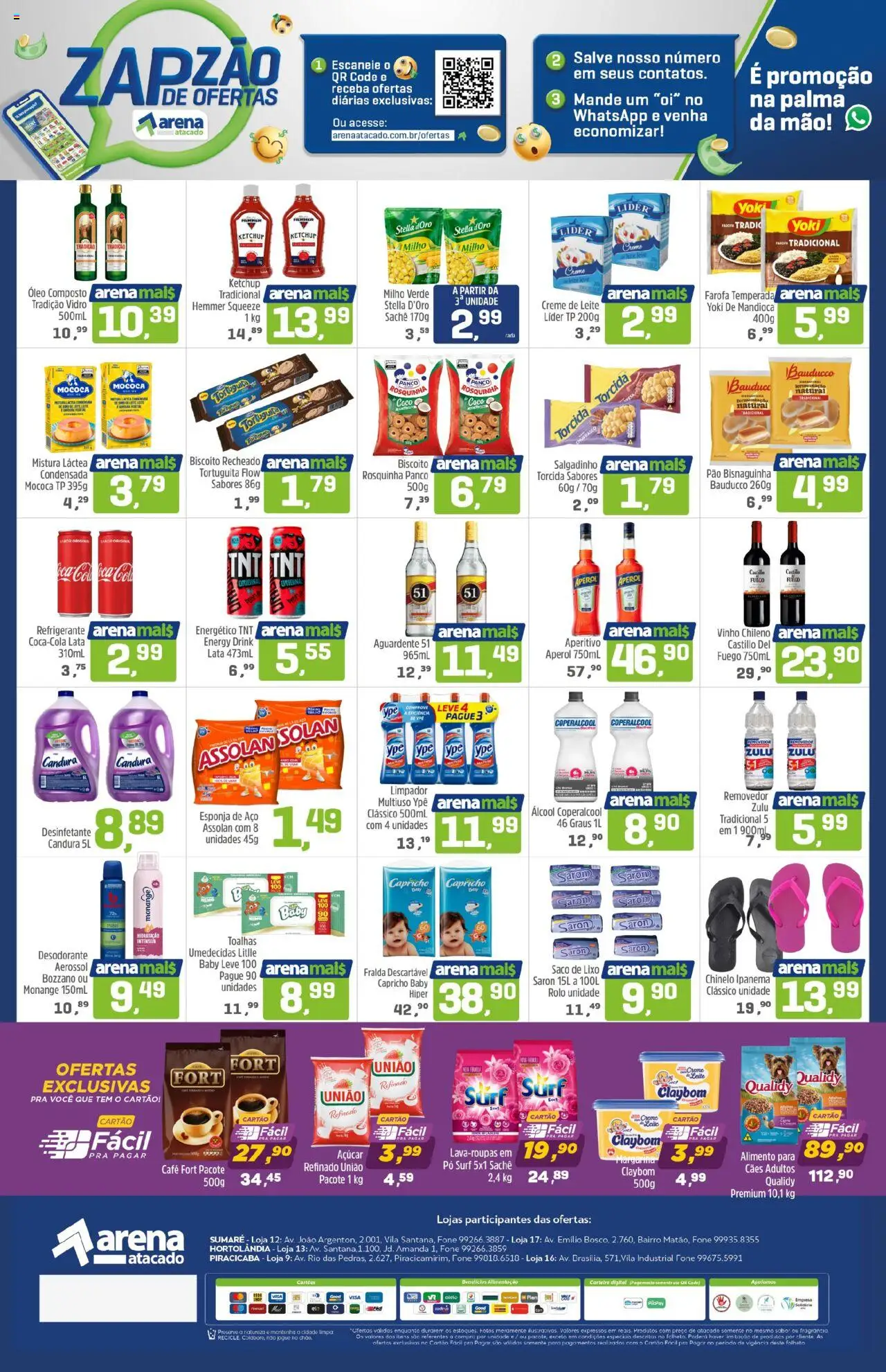 Arena Atacado Folheto - válido de 08.09.2025 | Página: 2 | Produtos: Limpador multiuso, Rolo, Café, Desinfetante
