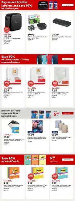 Preview of Staples weekly flyer / circulaire from shop Staples valid from 24.10.2025 | Page: 11