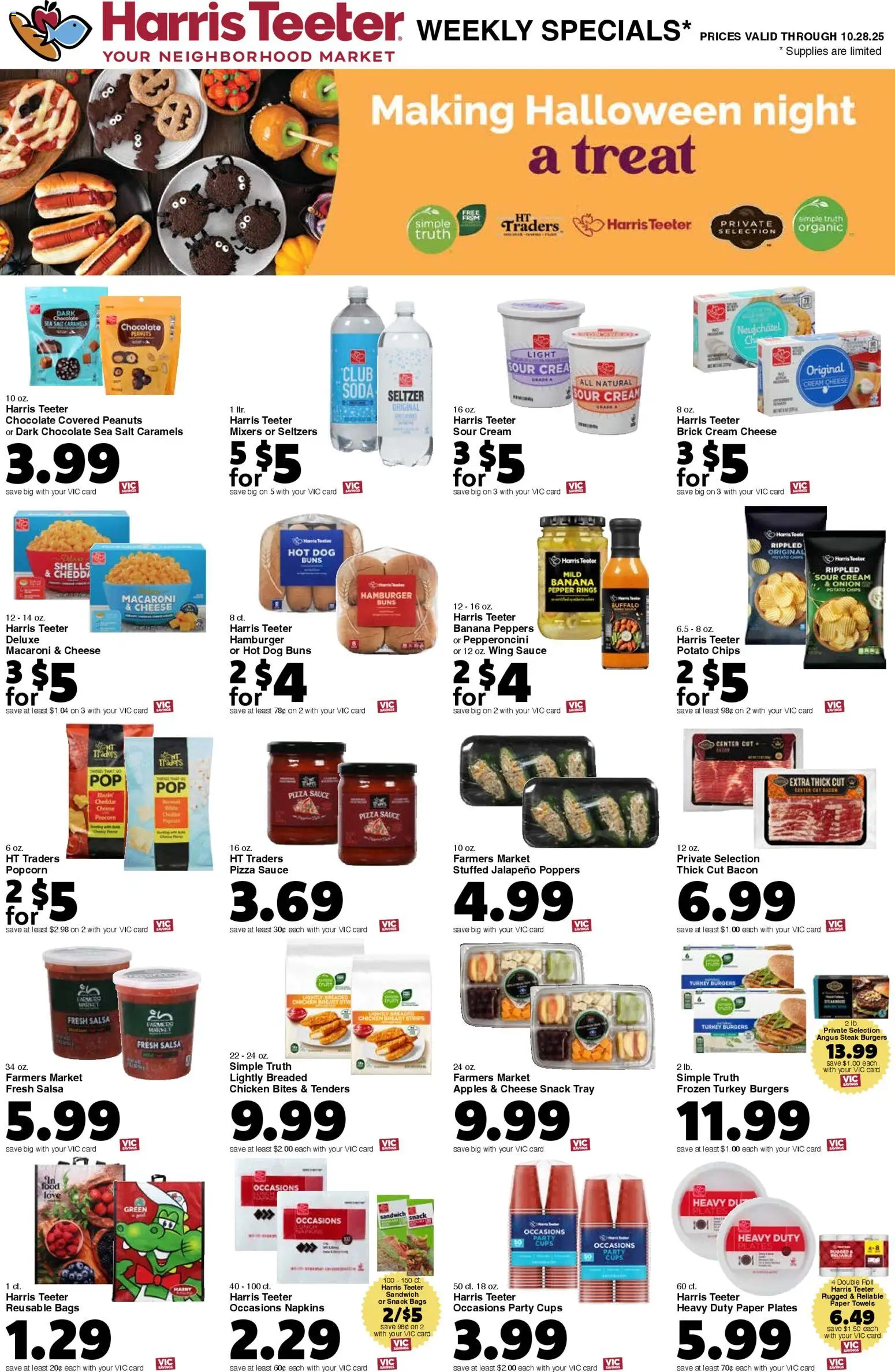 Harris Teeter Weekly Ad - SC - valid from 22.10.2025 | Page: 12 | Products: Cheese, Chocolate, Sour cream, Chips