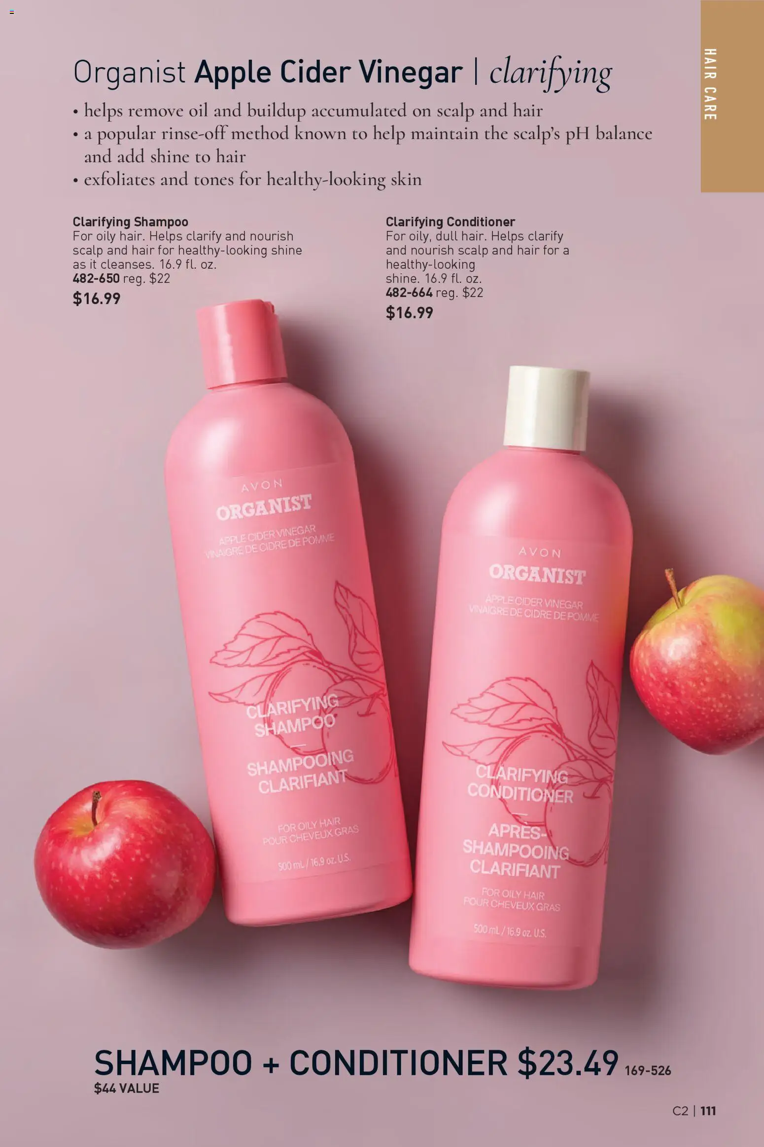 Avon Brochure - valid from 14.01.2026 | Page: 111 | Products: Vinegar, Shampoo, Conditioner, Oil