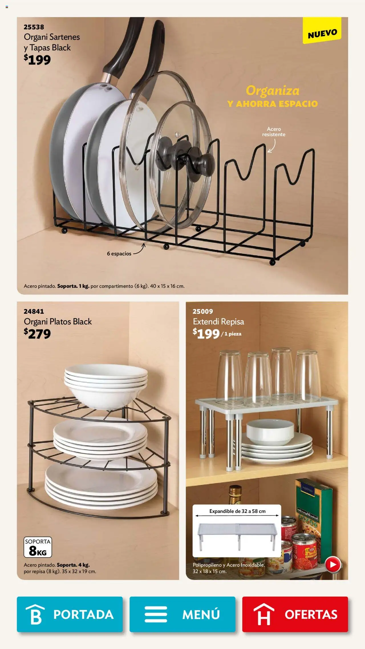 Nuevas ofertas de Betterware válidas en toda la República Mexicana desde el 01.09.2025. ¡Encuentra las mejores ofertas en Betterware - Campaña 9 2025! | Página: 47 | Productos: Repisa