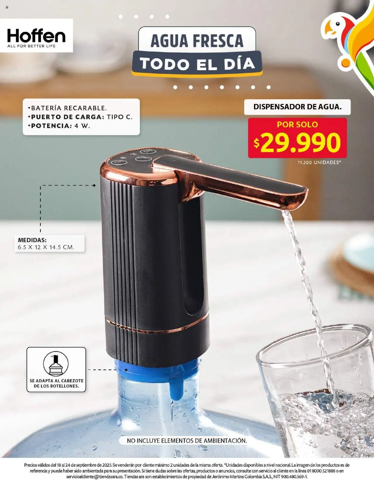 Ara revista - valida desde el 18.09.2025 | Página: 12 | Productos: Agua, Sobre, Batería, Dispensador
