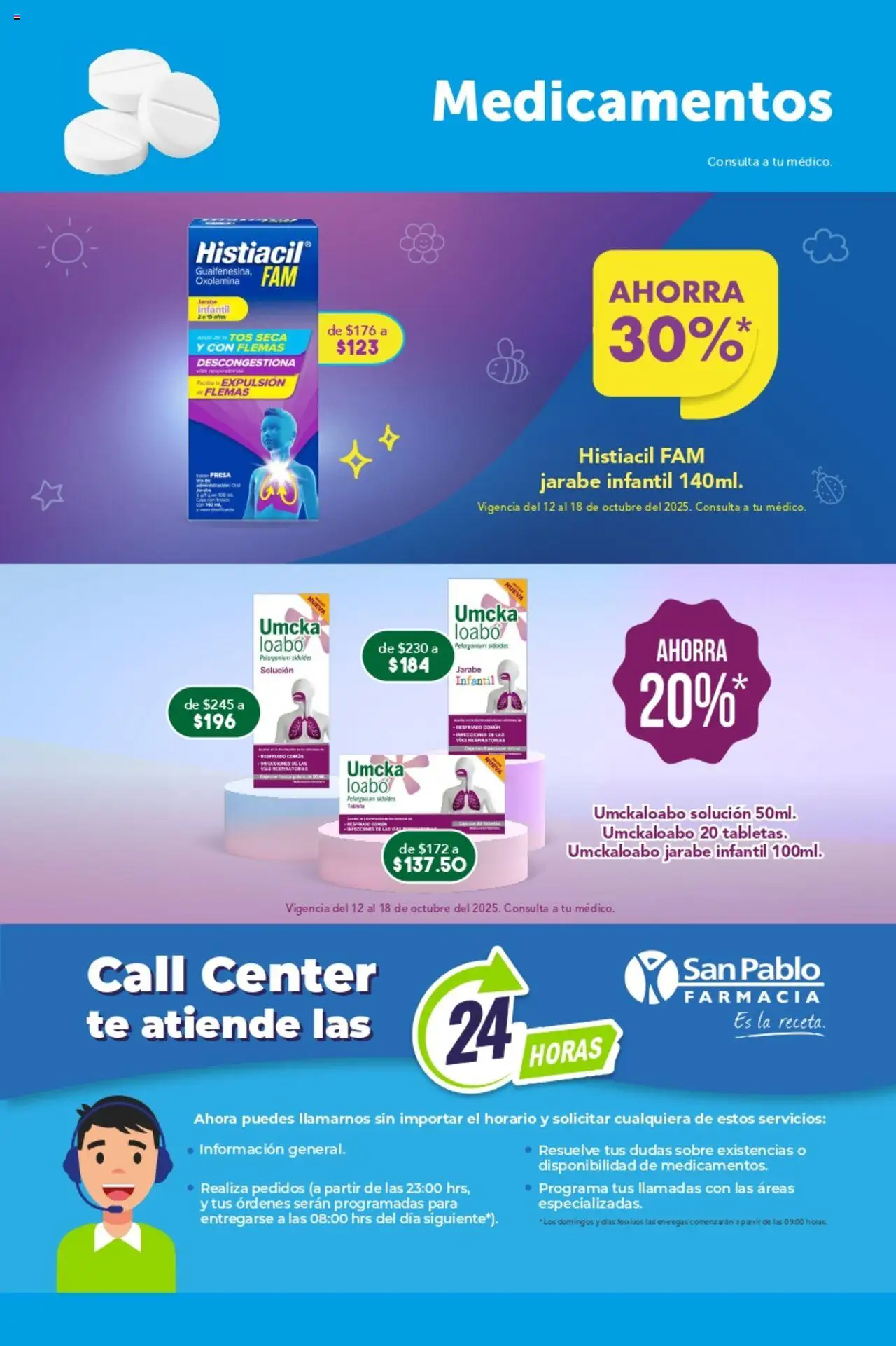 Nuevas ofertas de Farmacia San Pablo válidas en toda la República Mexicana desde el 12.10.2025. ¡Encuentra las mejores ofertas en Farmacia San Pablo - Catálogo! | Página: 3 | Productos: Fresa, Té, Sobre