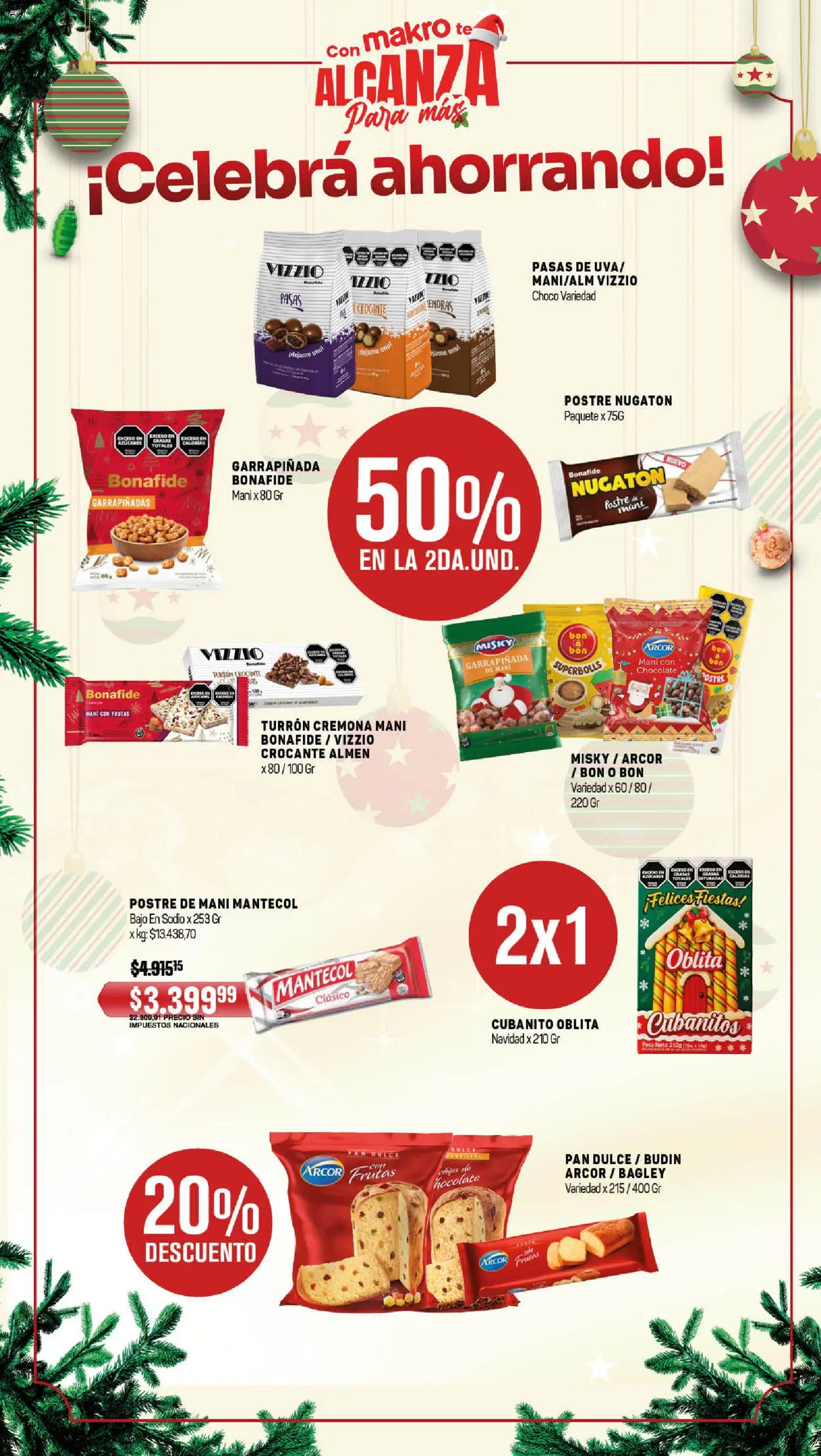 Makro ofertas │ válido desde el 18.12.2025 | Página: 3 | Productos: Peso, Budín, Turrón, Té
