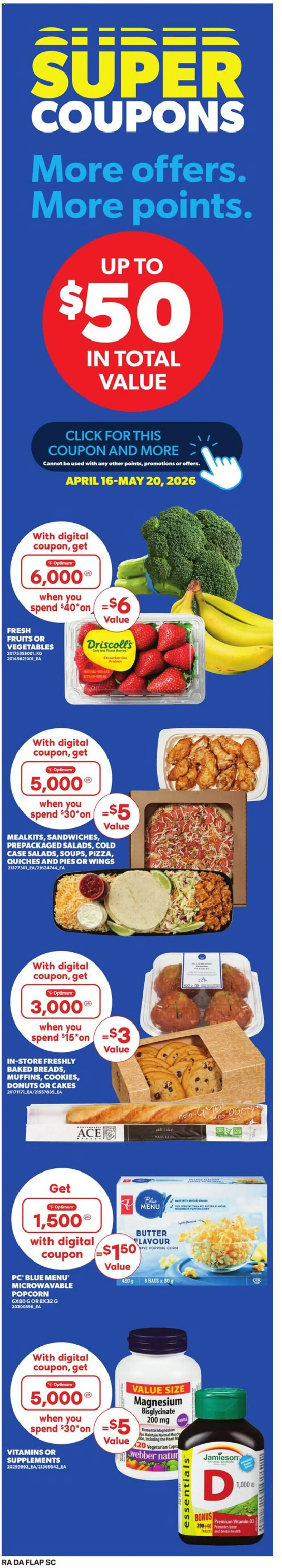 Atlantic Superstore flyer valid from 23.04.2026 | Page: 8 | Products: Strawberries, Cookies, Case, Butter