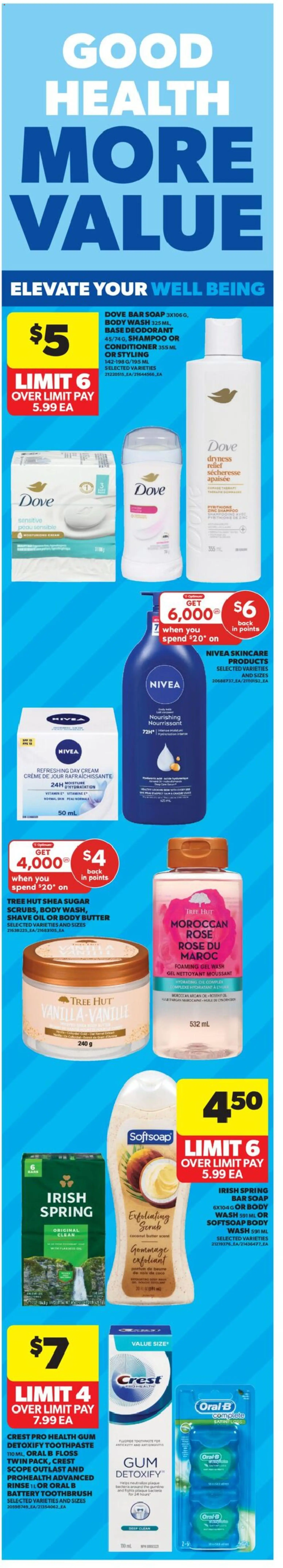 Real Canadian Superstore flyer valid from 01.01.2026 | Page: 4 | Products: Deodorant, Battery, Butter, Oil