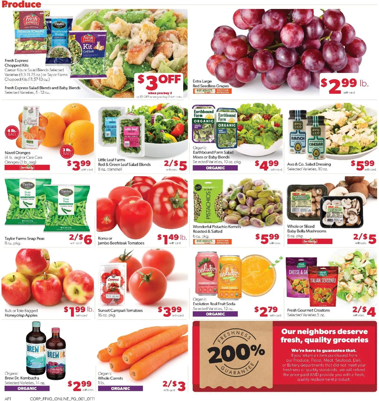 Family Fare Weekly Ad - MI - valid from 11.01.2026 | Page: 6 | Products: Bakery, Soap, Tomatoes, Grapes
