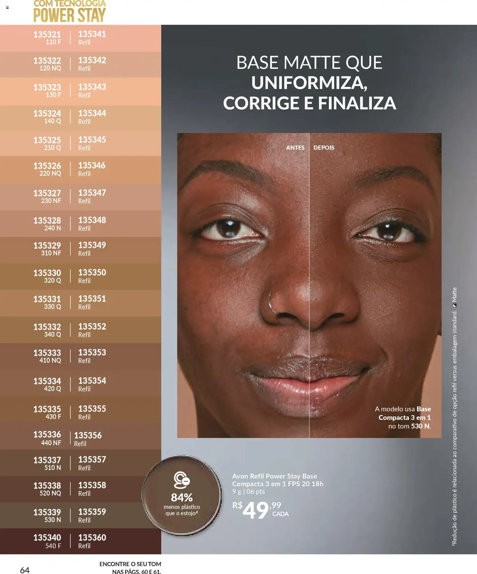 Avon Folheto - válido de 29.10.2025 | Página: 64 | Produtos: Base