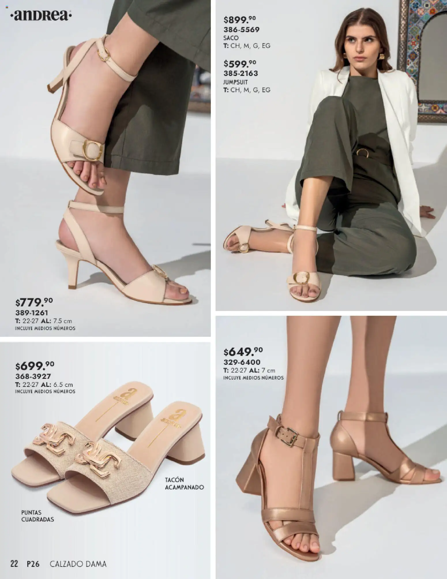 Nuevas ofertas de Andrea válidas en toda la República Mexicana desde el 25.01.2026. ¡Encuentra las mejores ofertas en Andrea catálogo Calzado Dama! | Página: 22