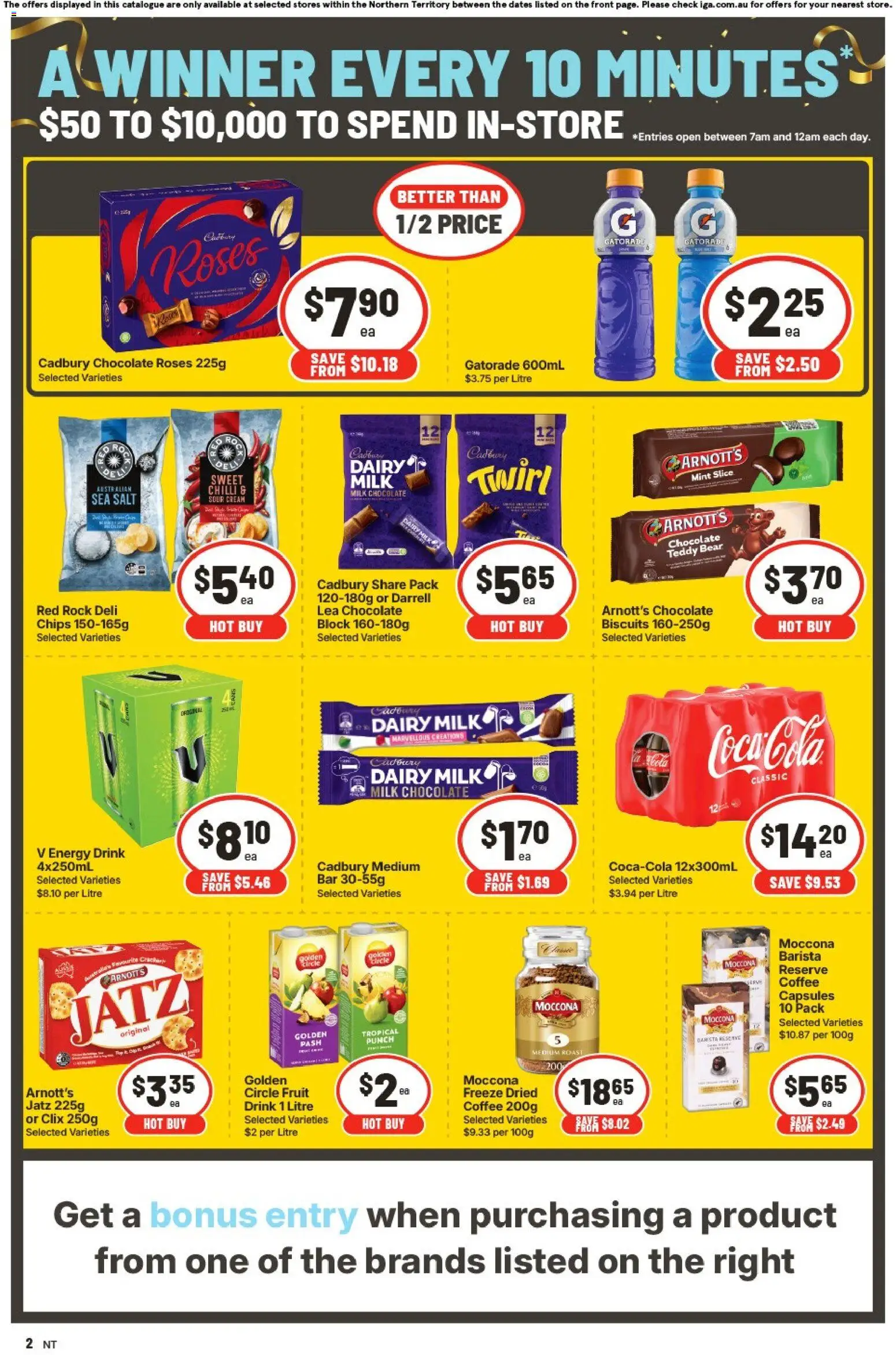 IGA catalogue - valid from 15.04.2026 | Page: 2 | Products: Dairy, Energy drink, Coffee, Cream