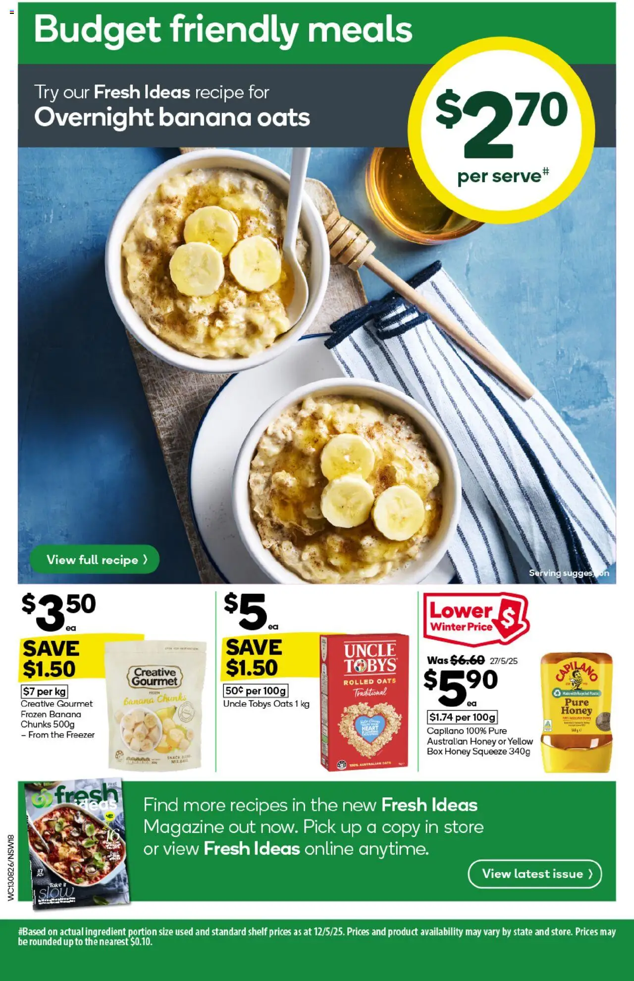 Woolworths catalogue - valid from 13.08.2025 | Page: 18 | Products: Shelf, Box, Oats, Freezer