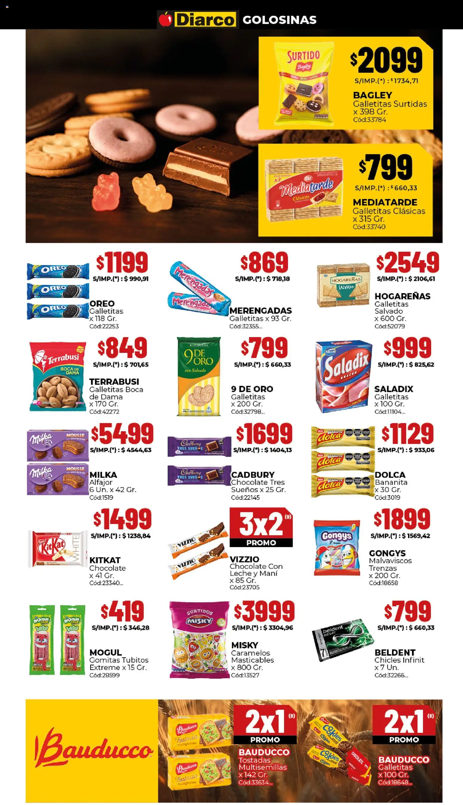 Diarco - Ofertas Interior │ válido desde el 15.12.2025 | Página: 5 | Productos: Gomitas, Chicles, Mani, Leche