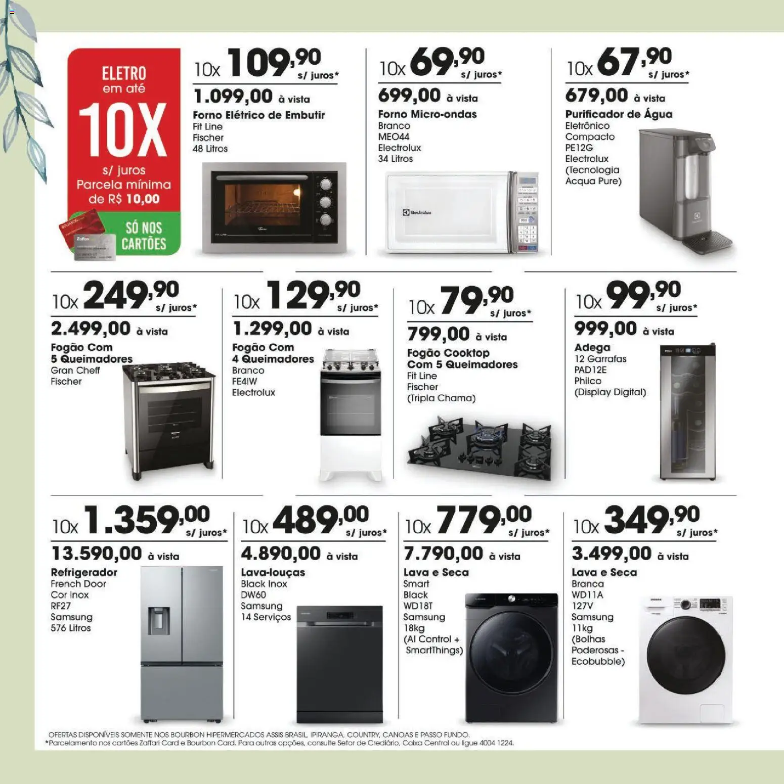Zaffari Folheto - válido de 24.04.2026 | Página: 8 | Produtos: Forno, Refrigerador, Purificador, Microondas