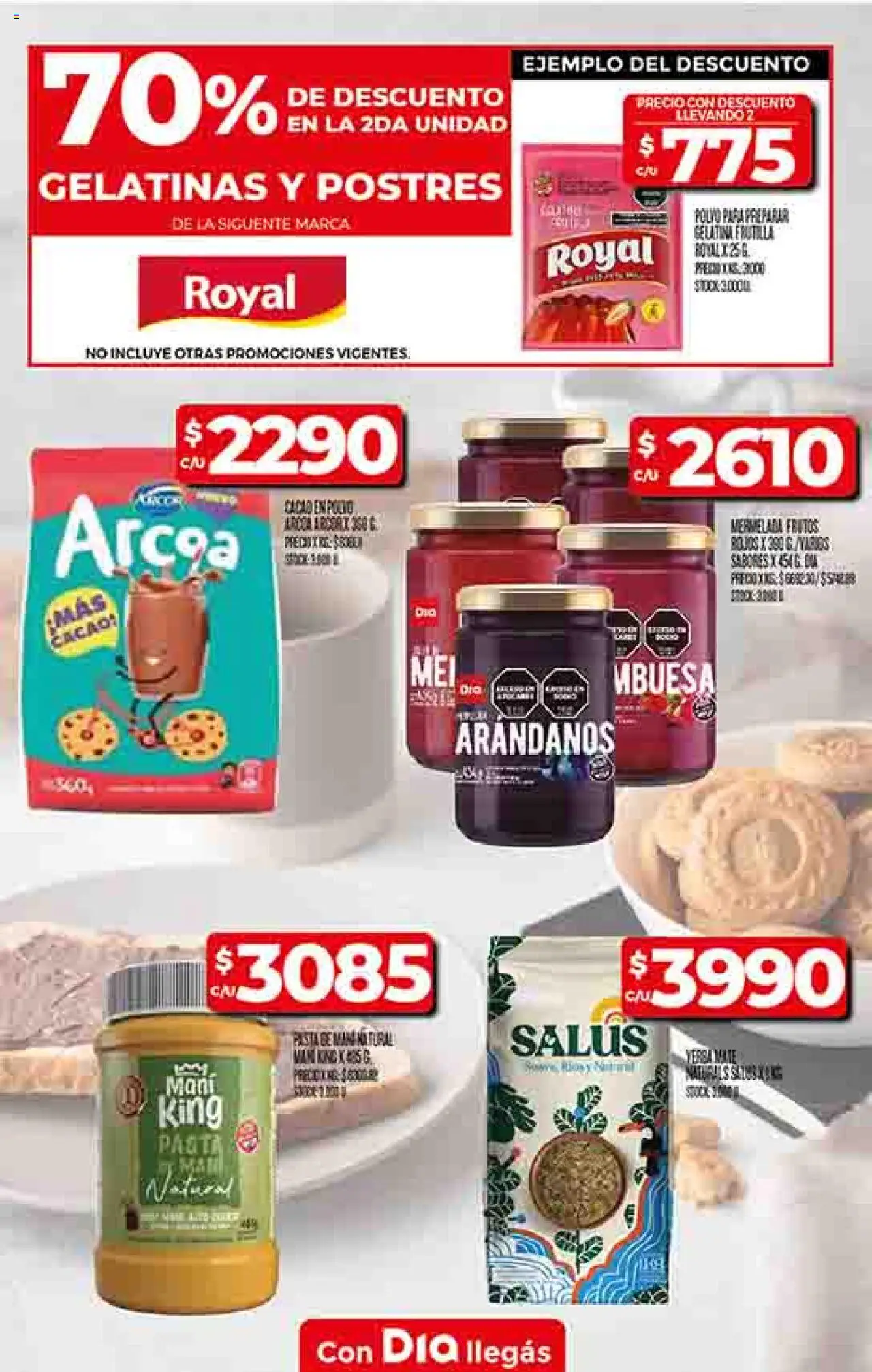 Supermercado DIA Ofertas │ válido desde el 18.06.2025 | Página: 47 | Productos: Polvo, Gelatina, Mani, Arándanos