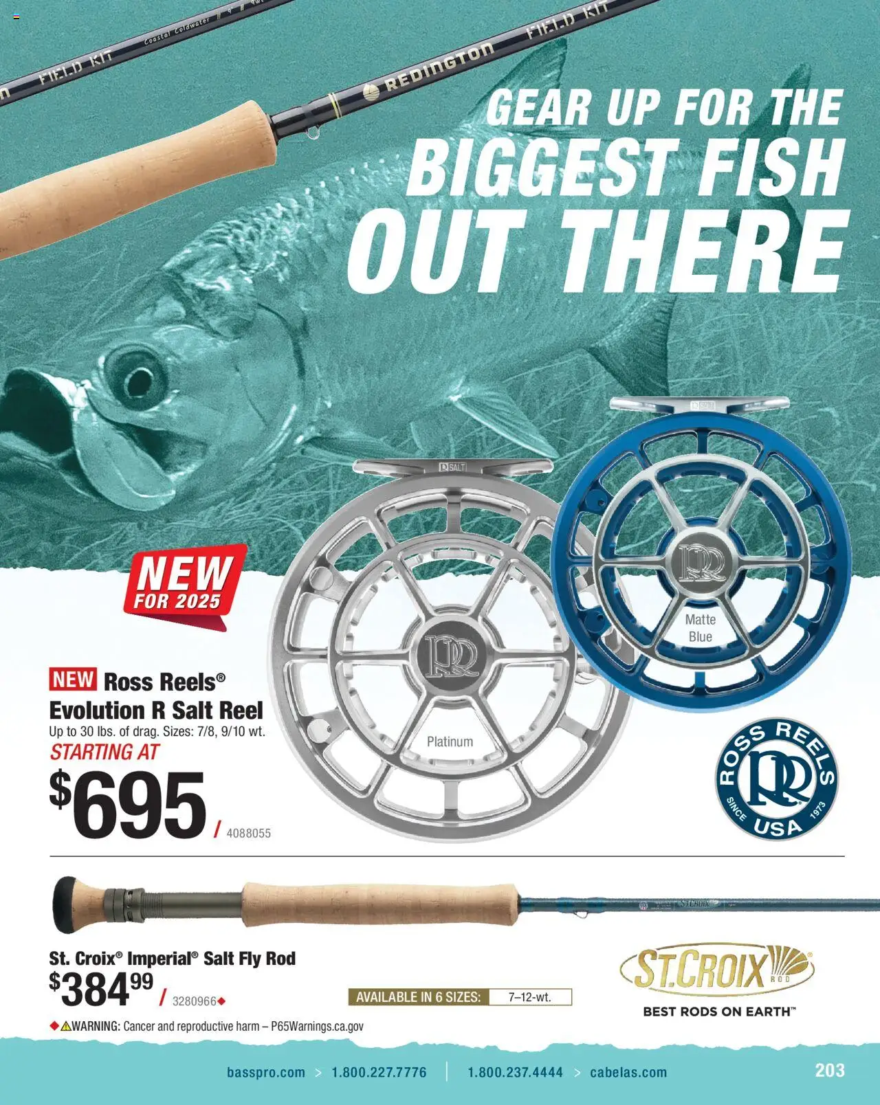 Cabela's Saltwater Specialist 25 - valid from 01.01.2025 | Page: 203 | Products: Fish, Fly Rod, Salt, Rod