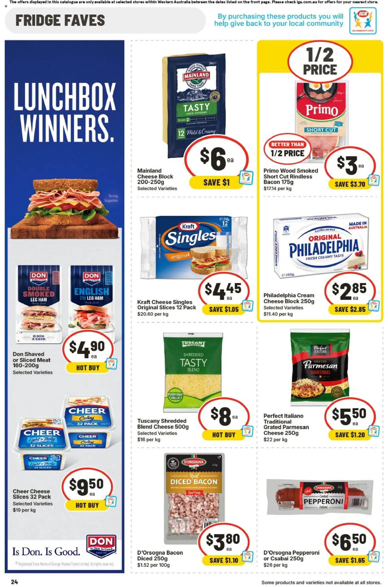 IGA catalogue - valid from 28.01.2026 | Page: 24 | Products: Bacon, Light, Ham, Meat