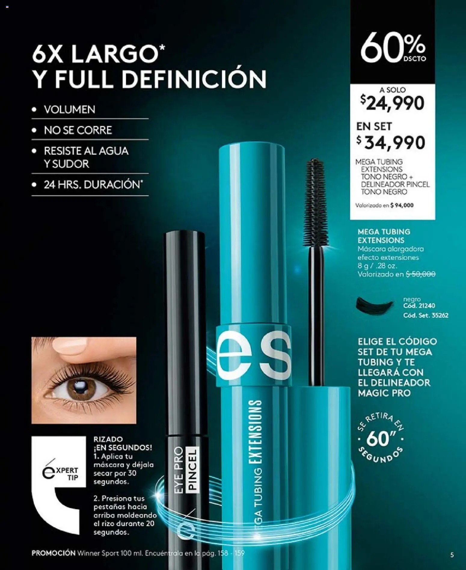 Ésika revista - valida desde el 01.02.2026 | Página: 5 | Productos: Agua, Té, Máscara, Delineador