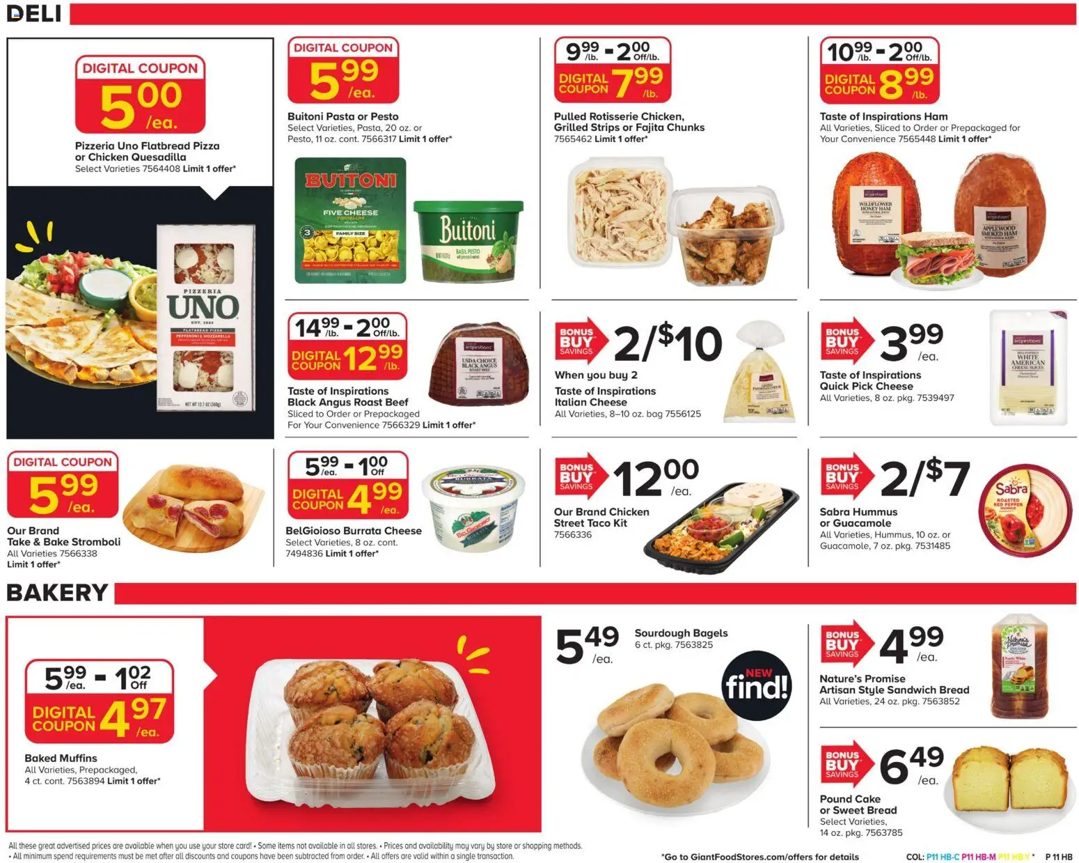 Giant Weekly Ad - valid from 16.01.2026 | Page: 12 | Products: Bread, Pizza, Pepper, Bag